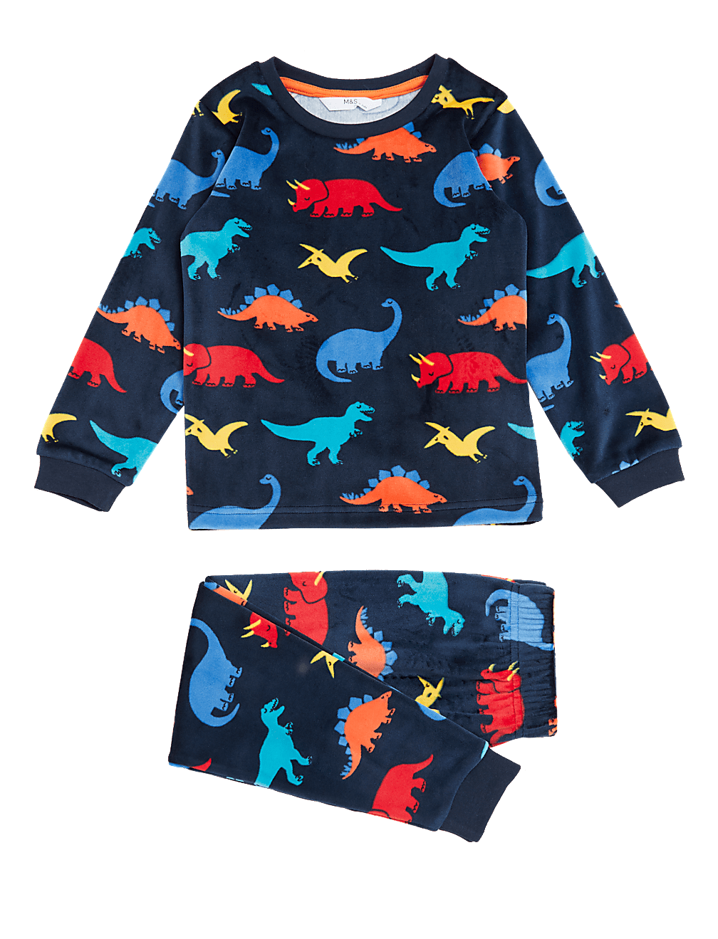 Velour Dinosaur Pyjamas (1-7 Yrs)