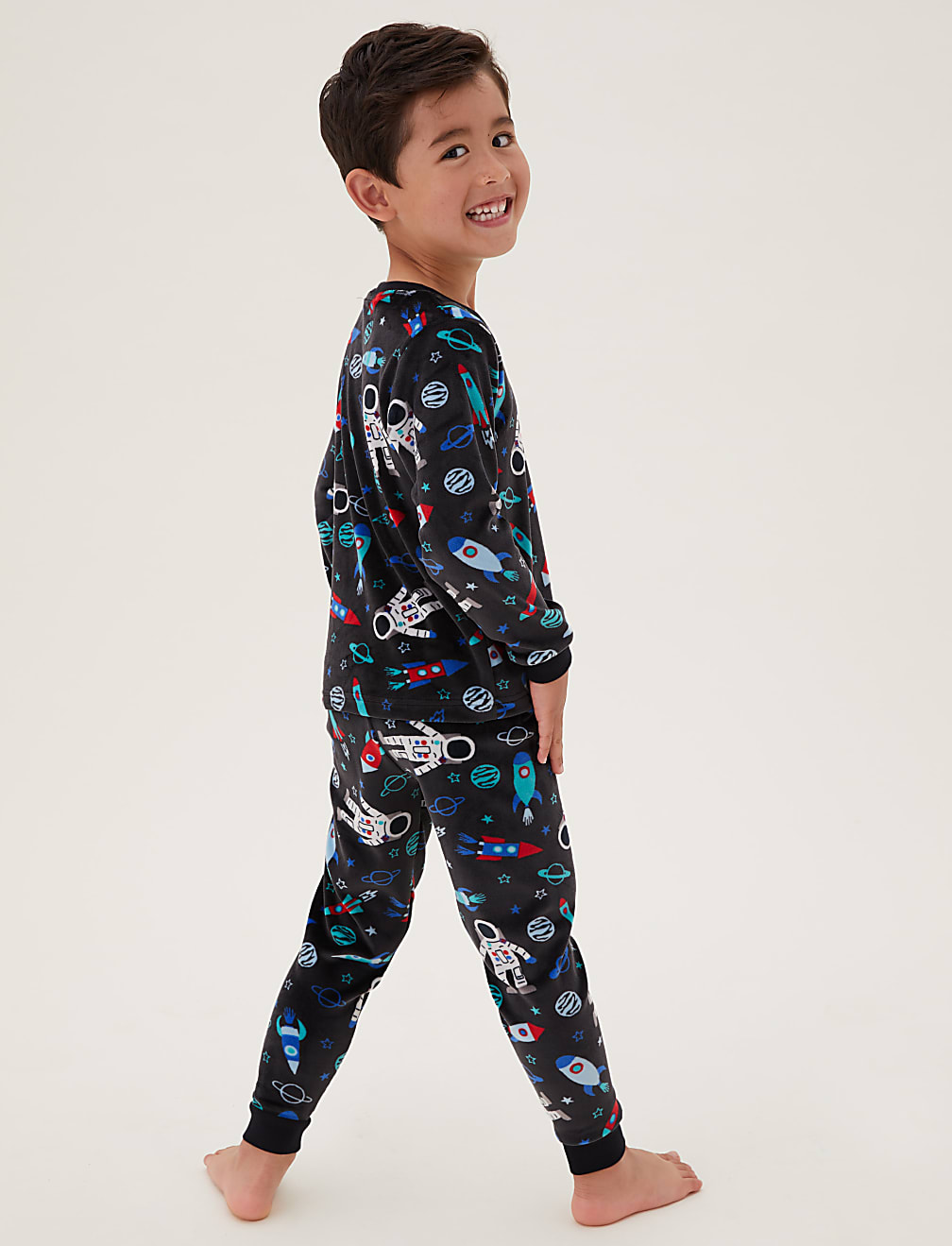 Velour Space Pyjamas (1 - 7 Yrs)