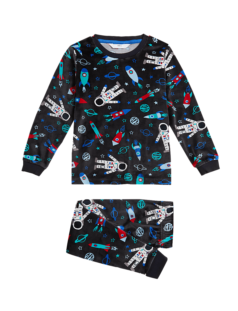 Velour Space Pyjamas (1 - 7 Yrs)