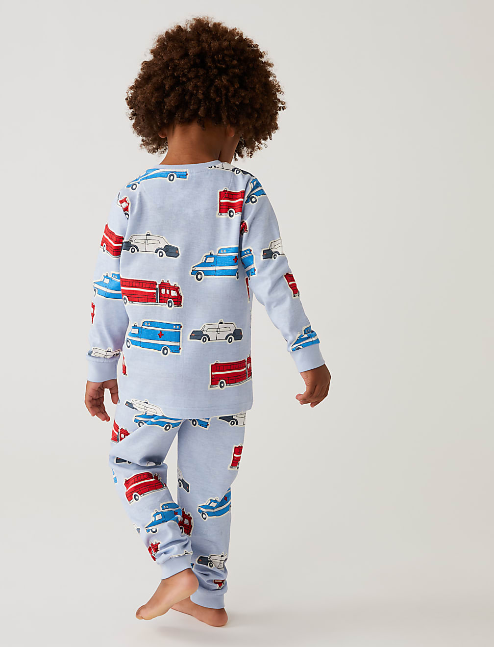Pure Cotton Glow in the Dark Transport Pyjamas (1-8 Yrs)