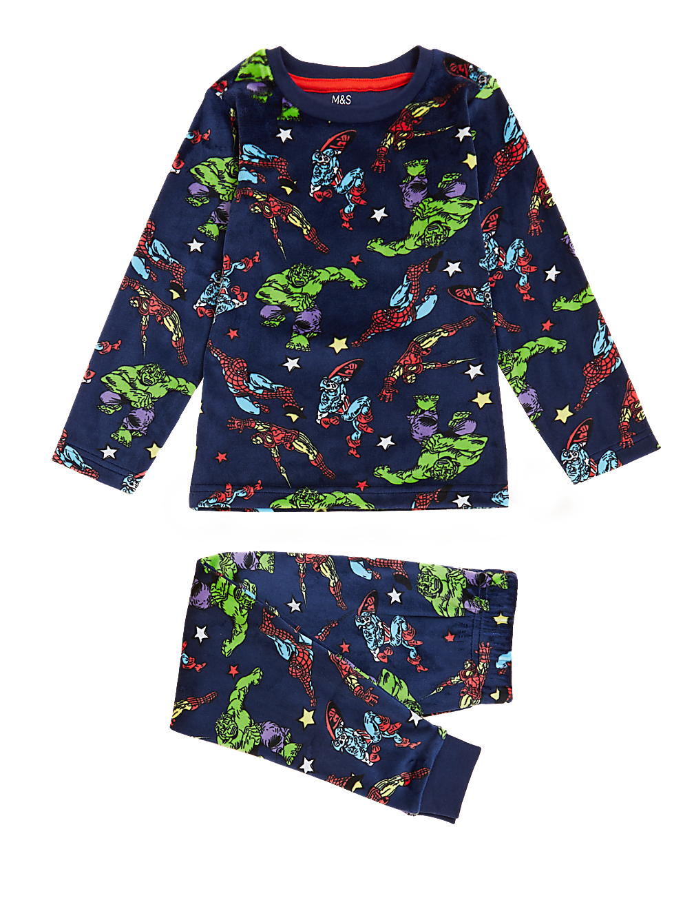 Marvel Superheroes™ Velour Cotton Pyjamas (3-8 Yrs)