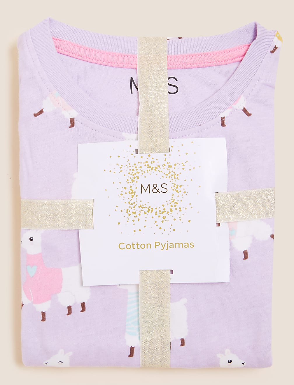Pure Cotton Llama Pyjamas (1-7 Yrs)