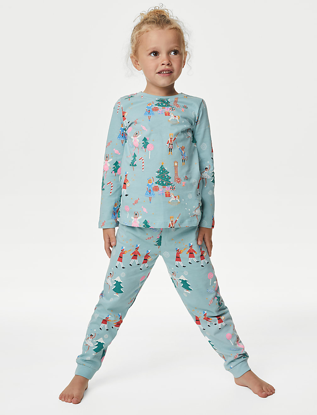 Buy Pure Cotton Nutcracker Christmas Pyjamas 1 8 Yrs at Marks Spencer