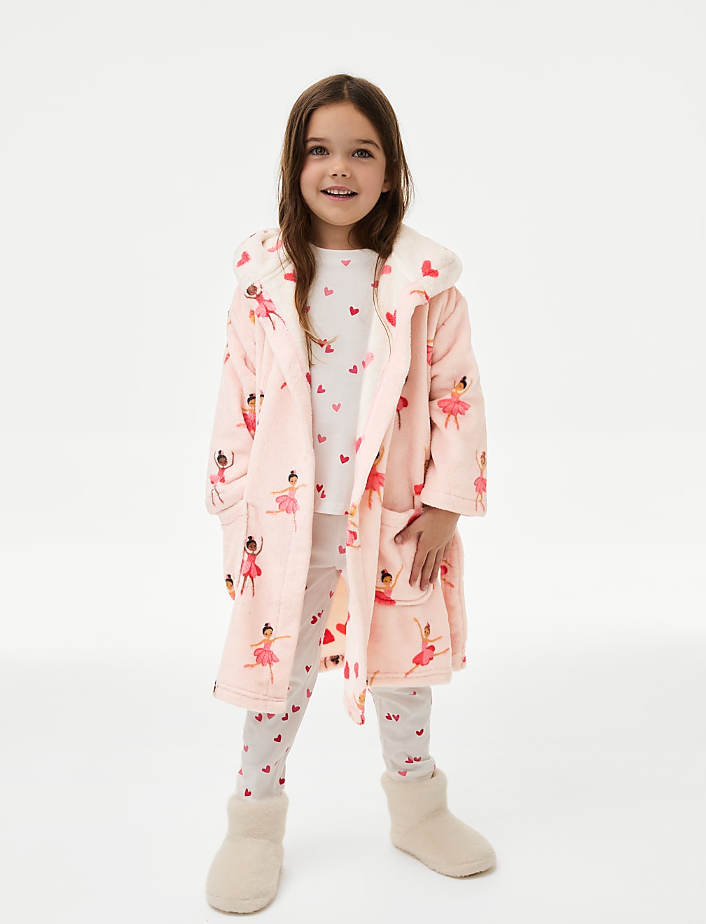 Ballerina Fleece Dressing Gown (1-8 Yrs)
