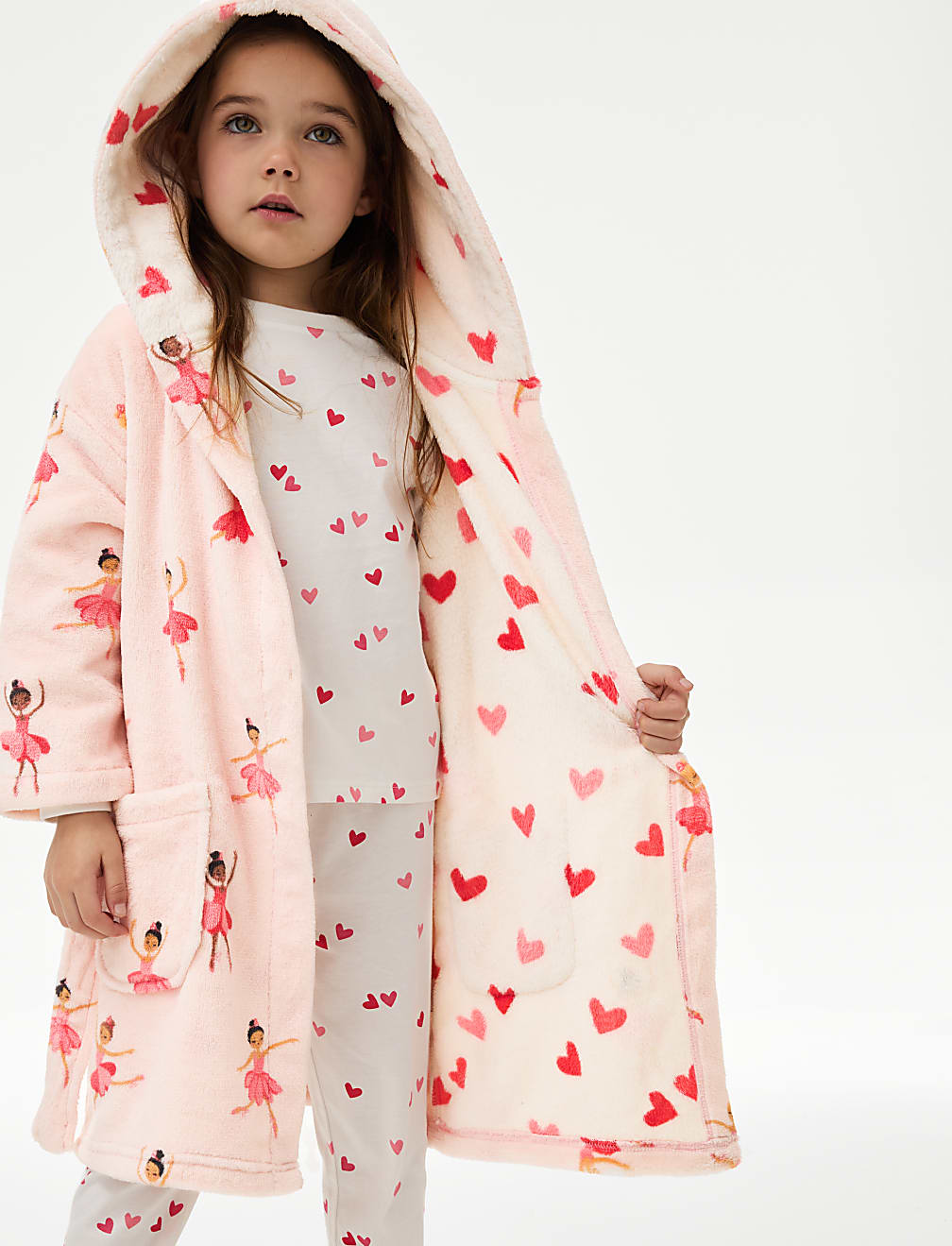 Ballerina Fleece Dressing Gown (1-8 Yrs)