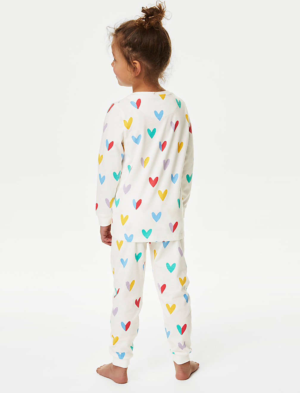 Pure Cotton Heart Print Pyjamas (1-8 Yrs)