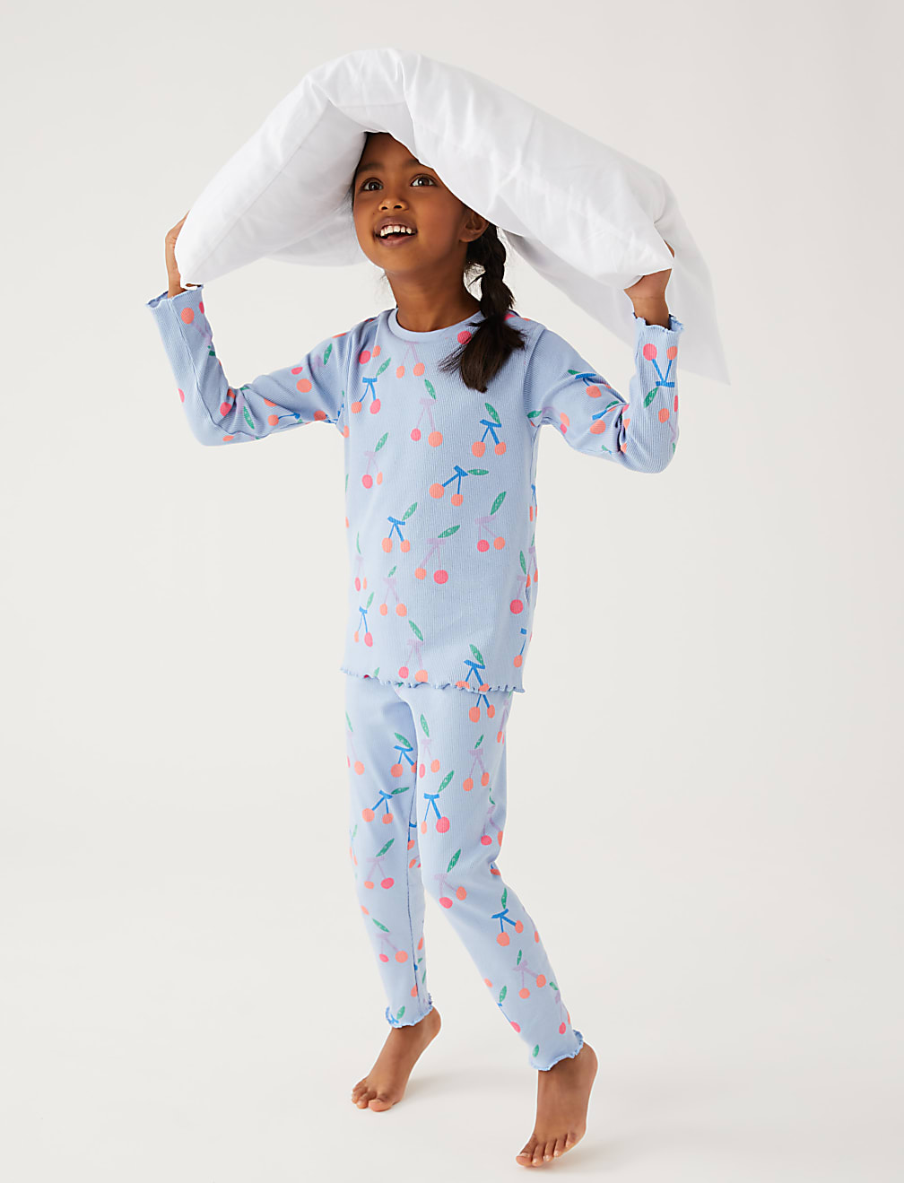 Cotton Rich Cherry Print Pyjamas