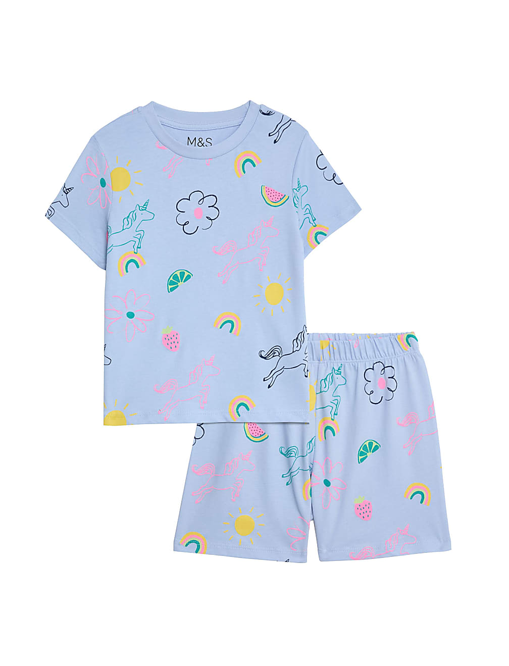Pure Cotton Unicorn Pyjamas (1-8 Yrs)
