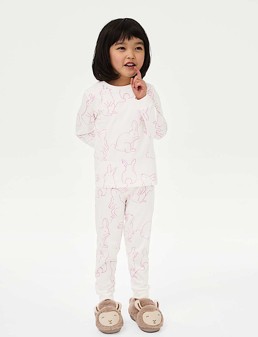 Pure Cotton Bunny Pyjamas (1-8 Yrs)