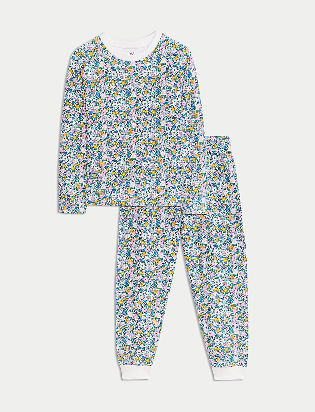 Pure Cotton Floral Pyjamas (12 Mths - 16 Yrs)
