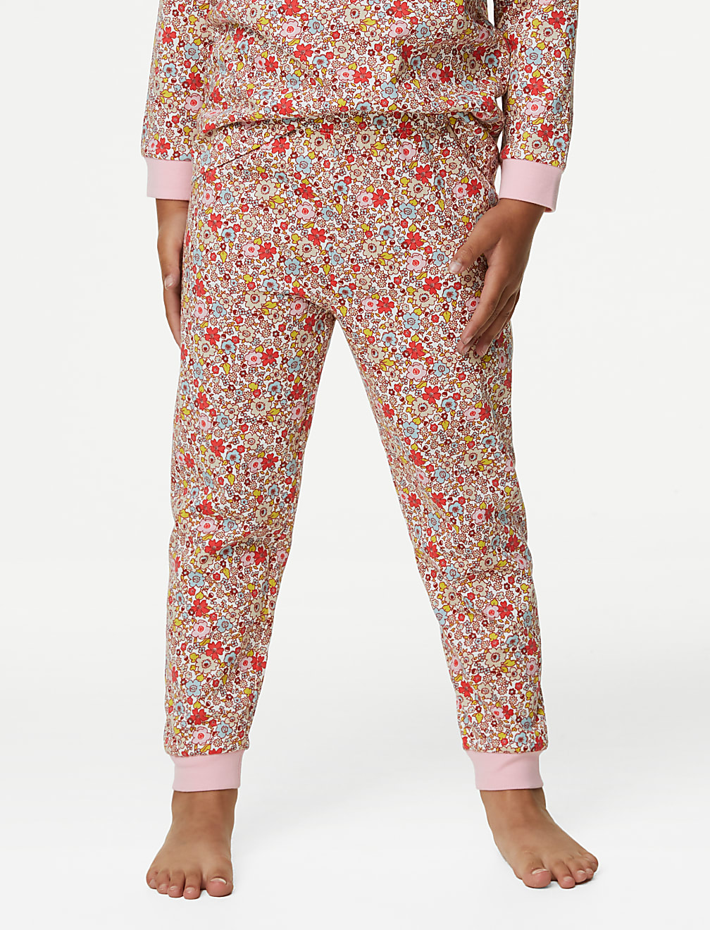3pk Pure Cotton Floral Pyjama Sets (1-8 Yrs)