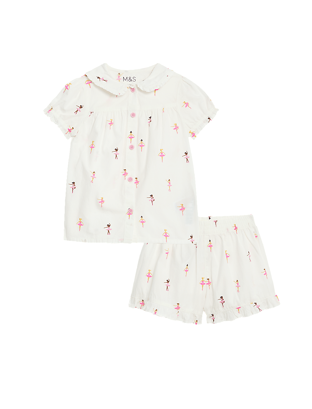 Pure Cotton Ballerina Pyjamas (1-8 Yrs)