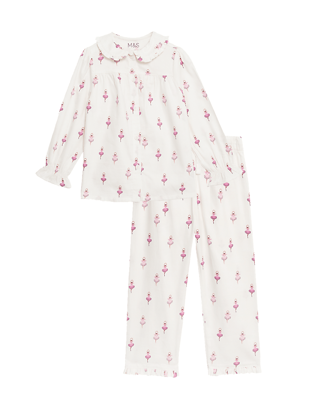 Pure Cotton Ballerina Pyjamas (1-8 Yrs)