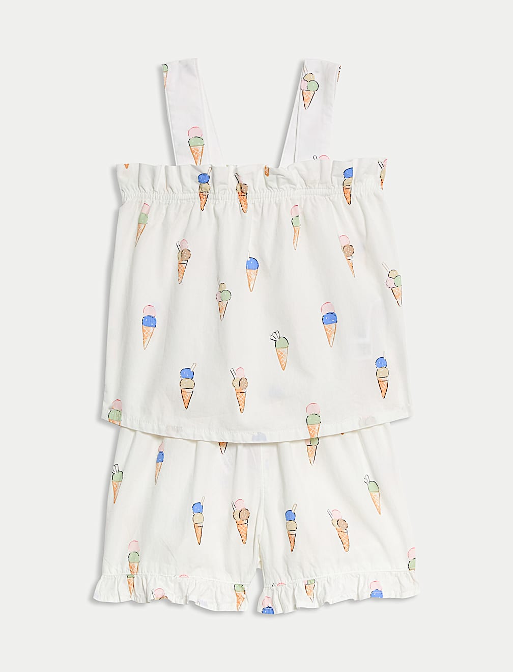 Pure Cotton Ice Cream Print Pyjamas (1-8 Yrs)