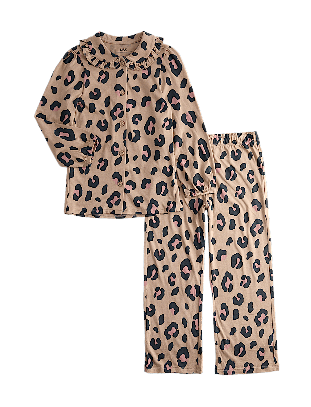 Cotton Modal Blend Leopard Print Pyjamas (1-8 Yrs)