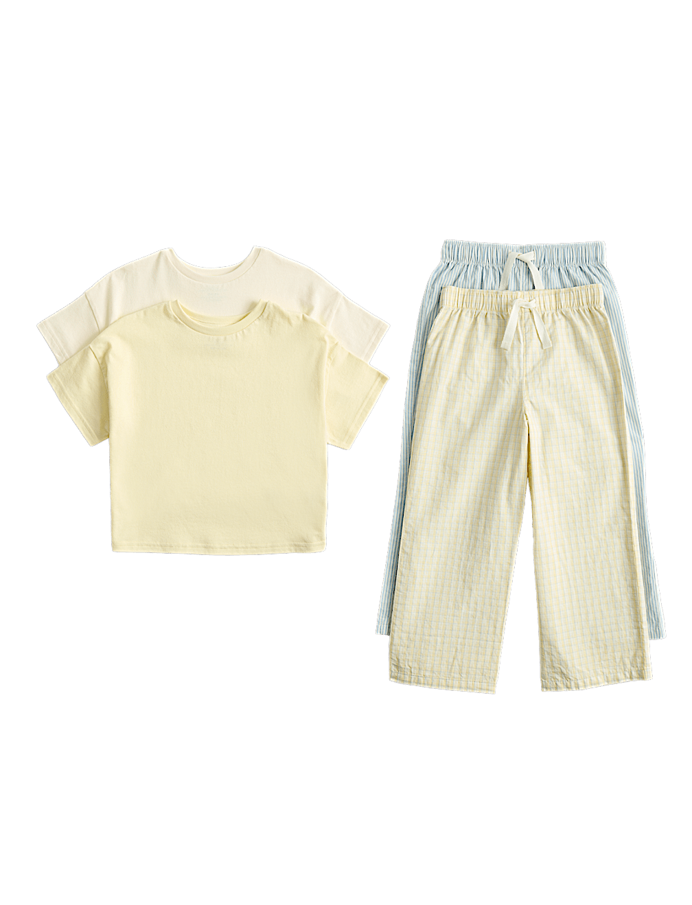 2 Pack Yellow Mix Pyjama Sets (1-8 Yrs)