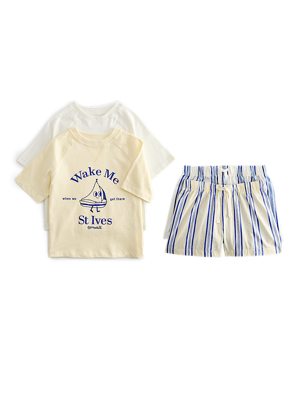 2 Pack Boat Graphic Short Pyjamas (1-8 Yrs)