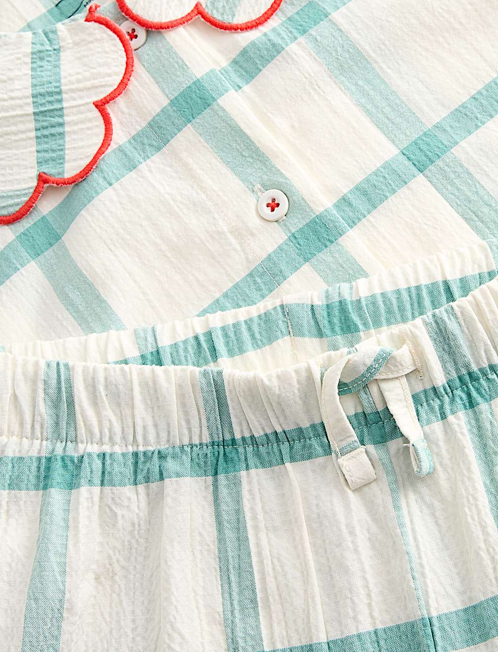 Kids' Seersucker Checked Sleepytime Pyjamas (9 Mths-8 Yrs)