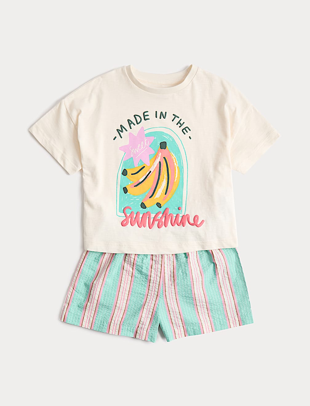 Pure Cotton Banana Pyjamas (1-8 Yrs)