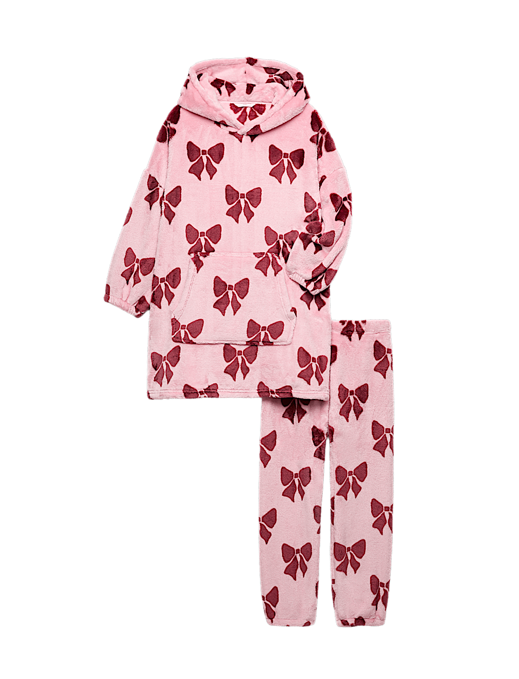 Fleece Bow Pyjamas (12 Mths - 16 Yrs)