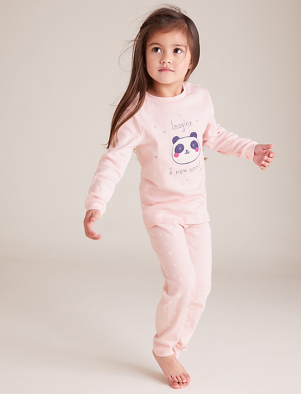 Buy 2pk Pure Cotton Panda Pyjama Sets 1 7 Yrs at Marks Spencer
