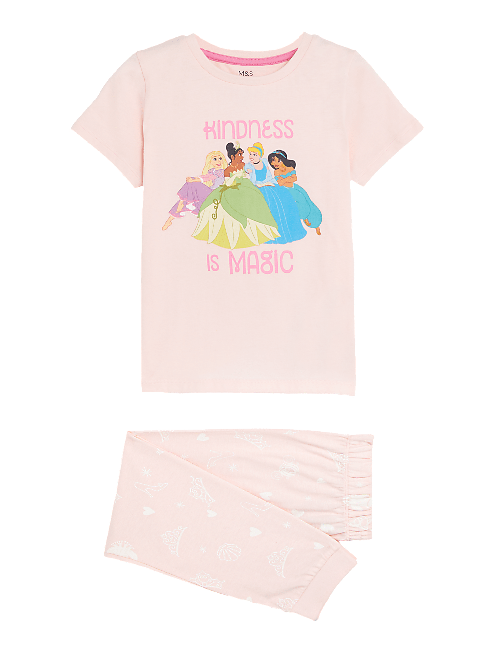 Disney Princess™ Kindness Slogan Pyjamas (2-10 Yrs)