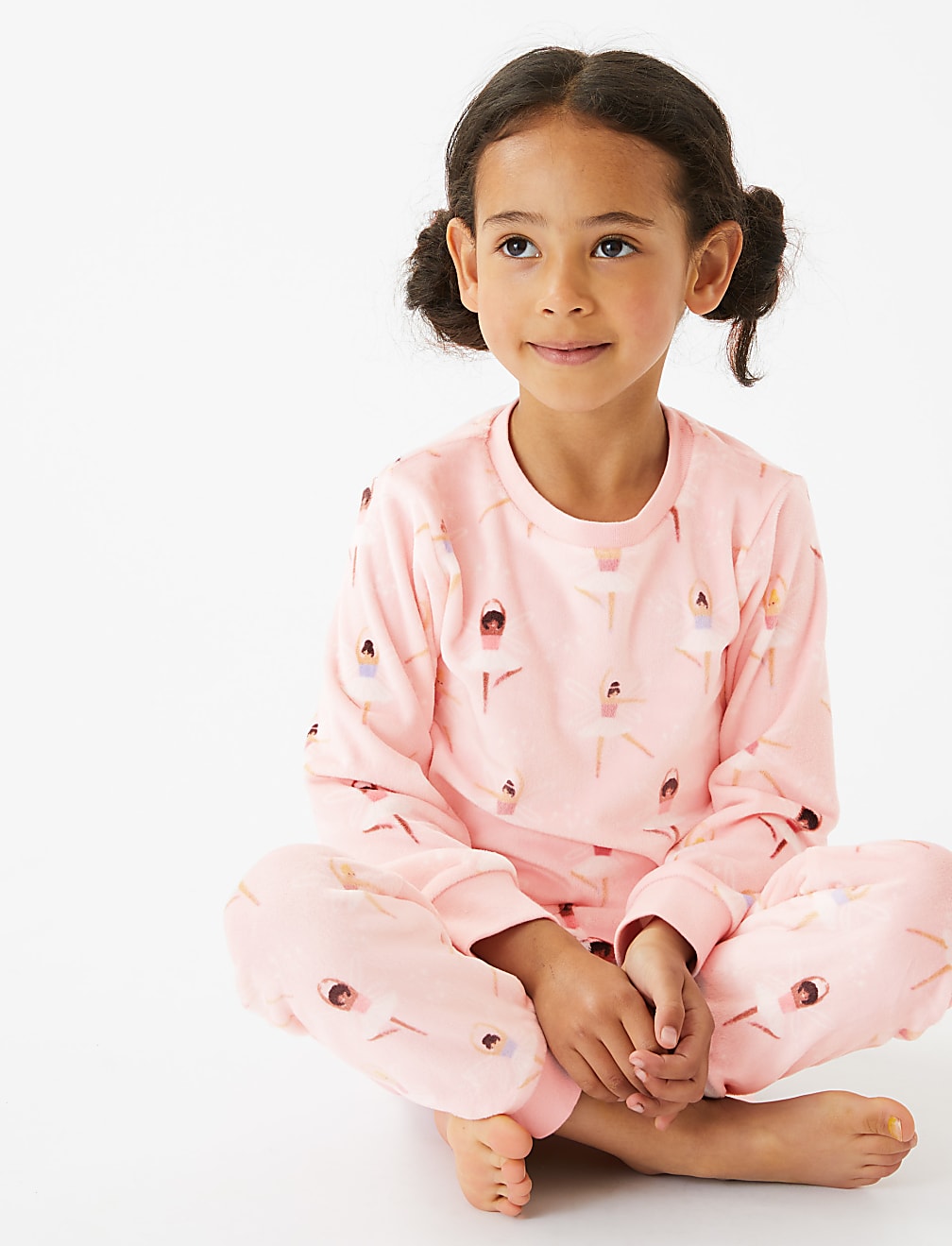 Velour Ballerina Pyjamas (1-7 Yrs)