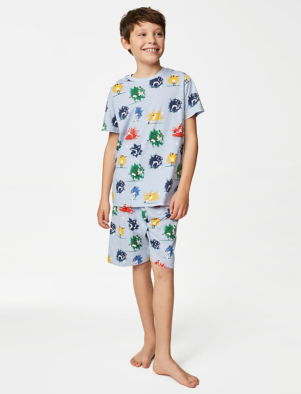 Cotton Rich Football Pyjamas (7-14 Yrs)
