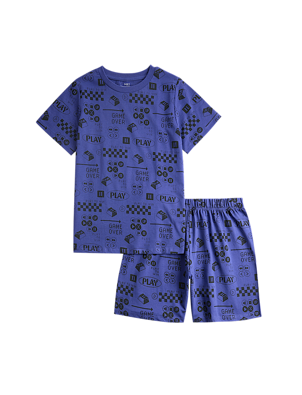 Pure Cotton Gaming Graphic Pyjamas (6-16 Yrs)