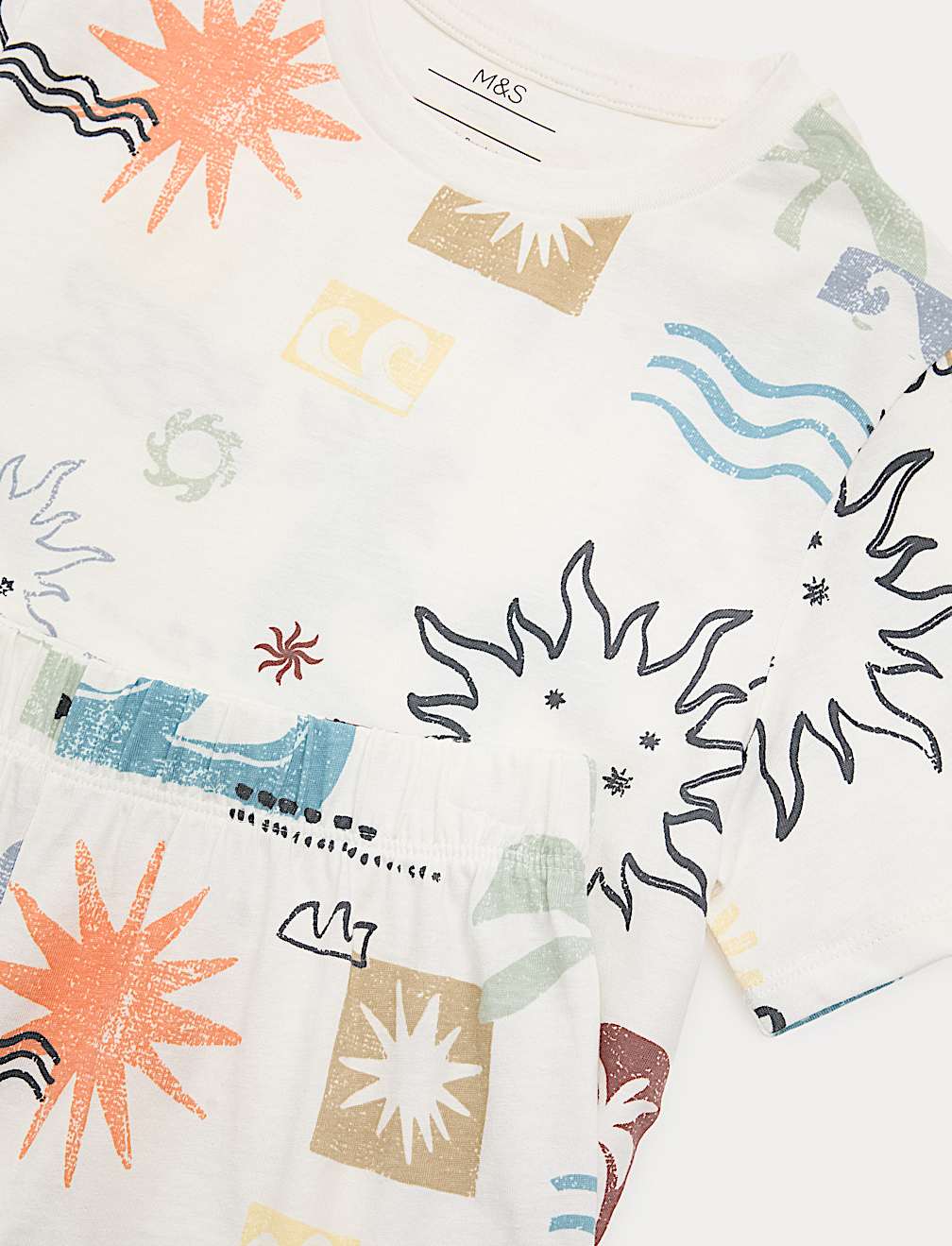 Pure Cotton Printed Short Pyjamas (1-10 Yrs)