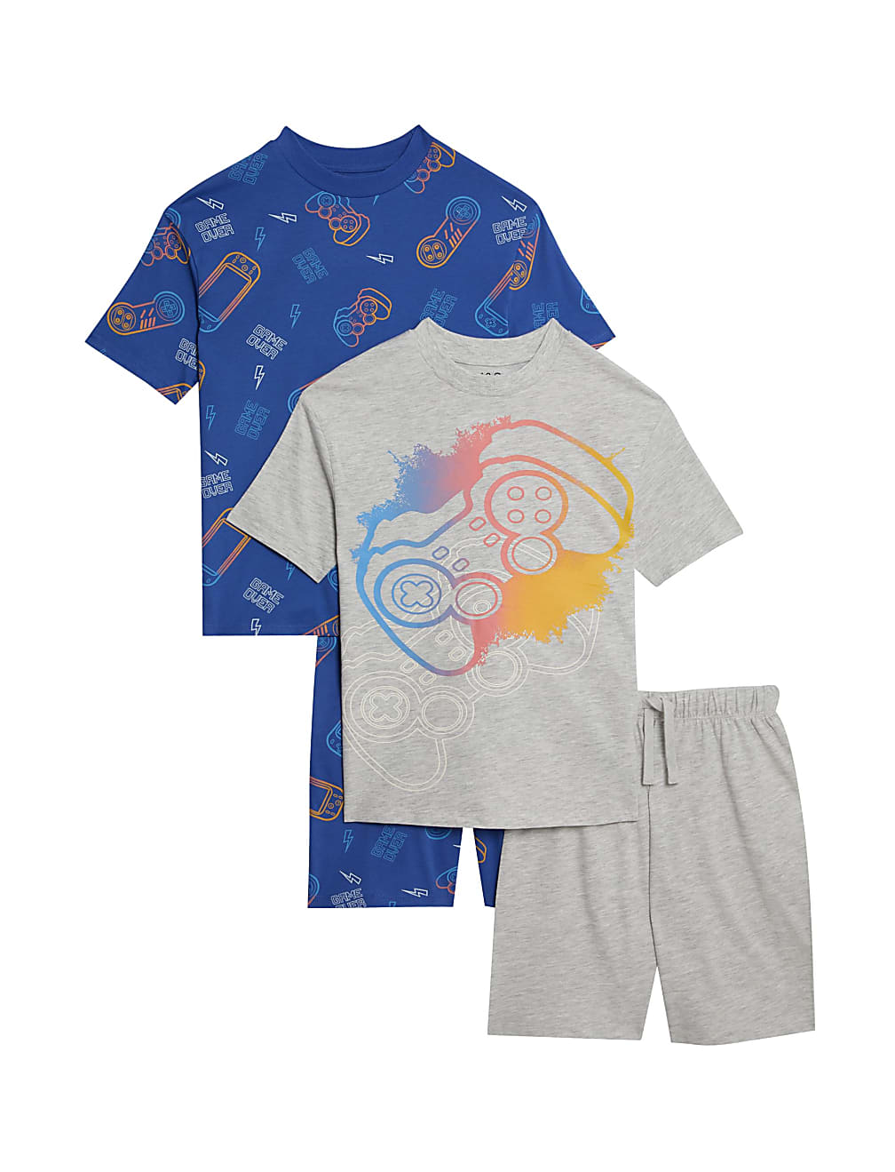 2pk Cotton Rich Gaming Pyjama Sets (6-16 Years)