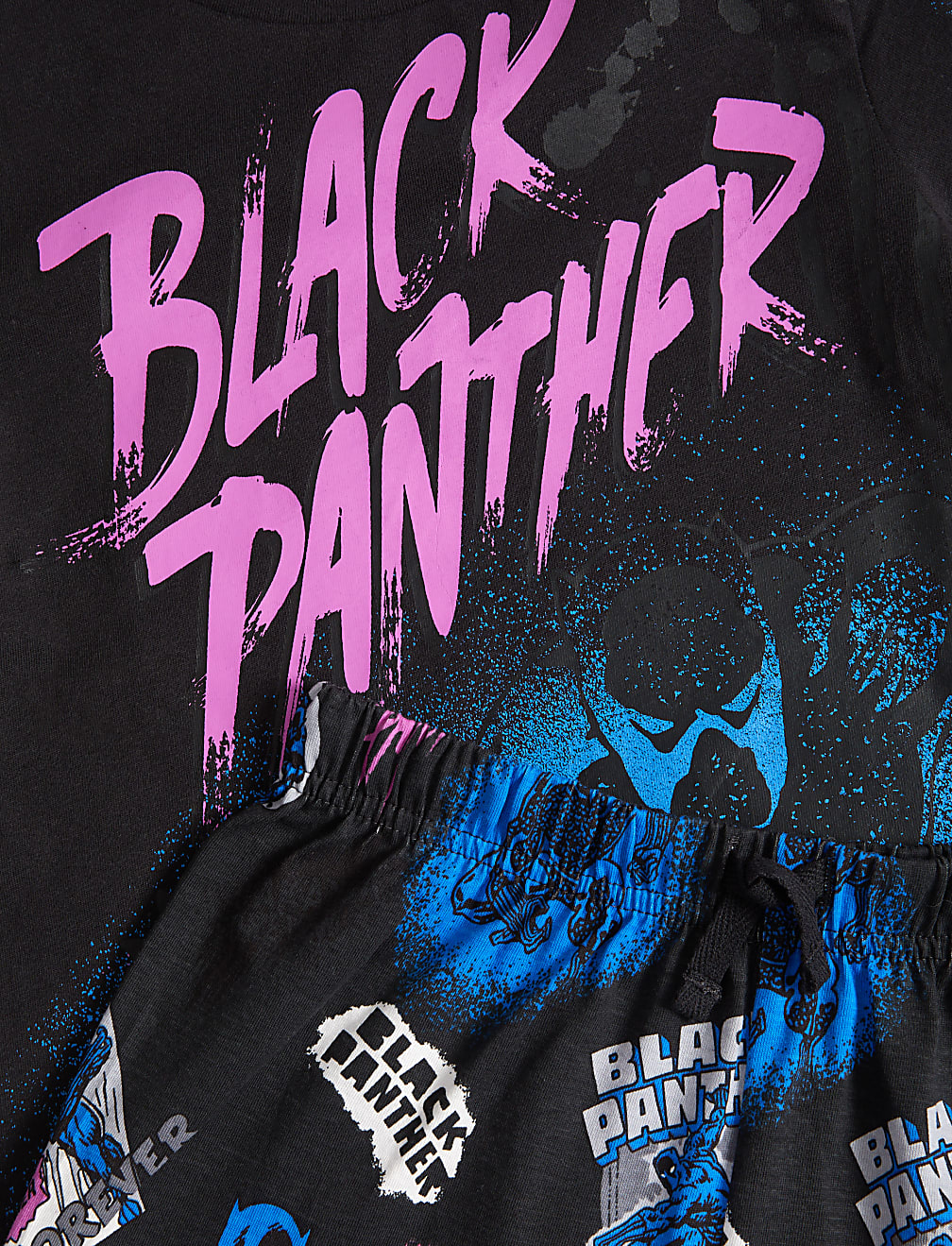Black Panther™ Short Pyjama Set (6-16 Yrs)