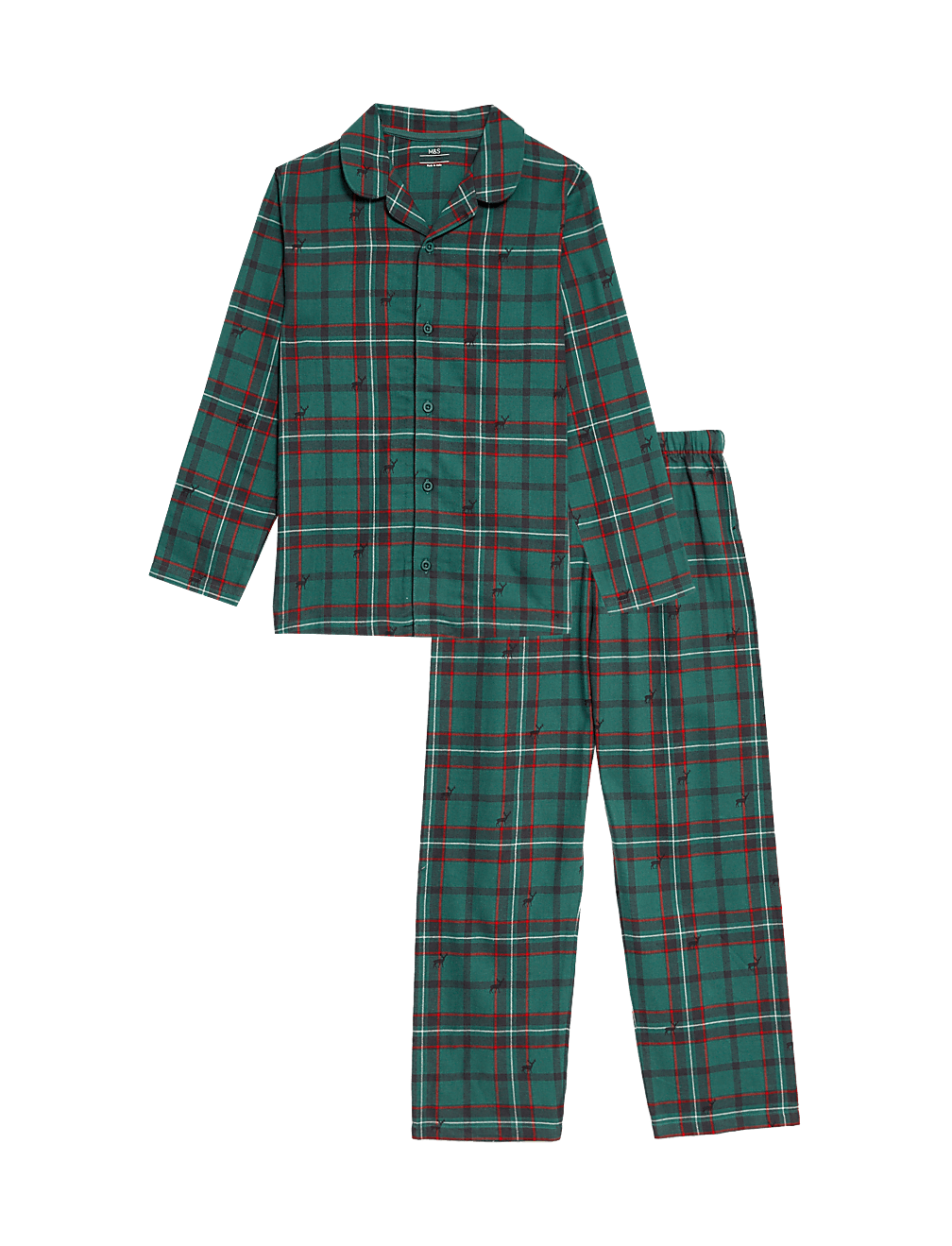 Pure Cotton Checked Pyjamas (1-16 Yrs)