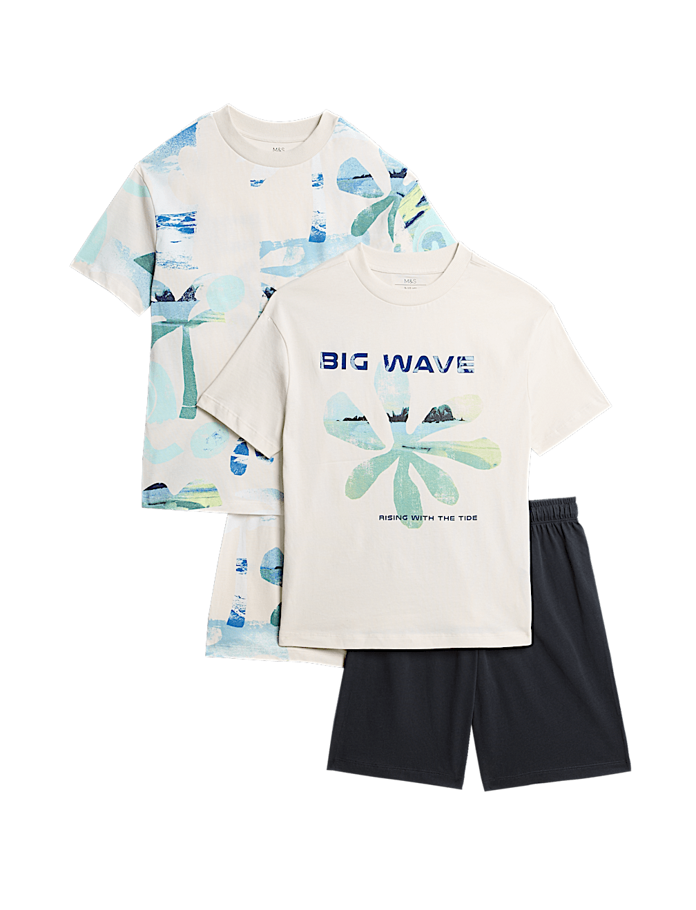 2pk Pure Cotton Graphic Pyjama Sets (6-16 Yrs)