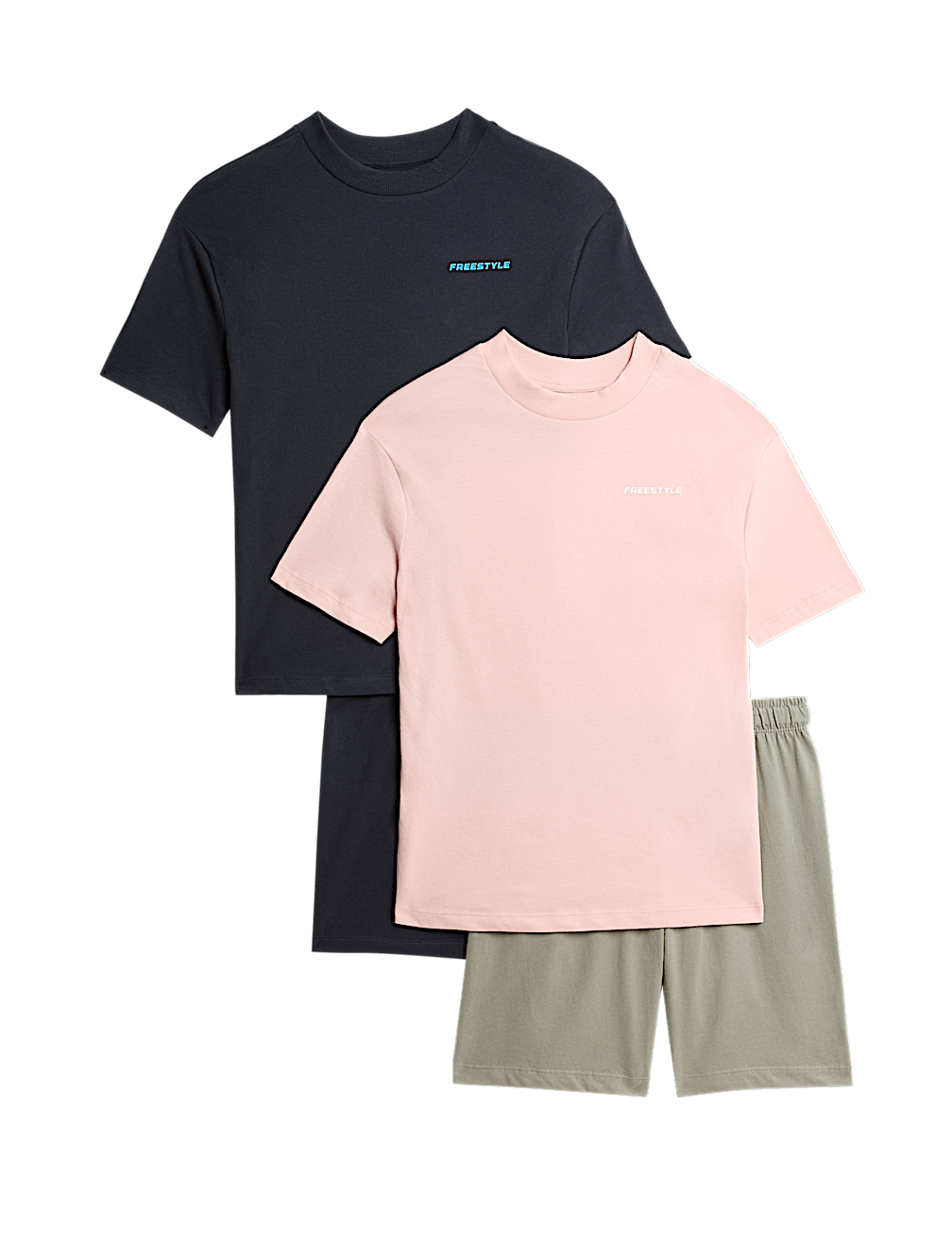 2pk Pure Cotton Graphic Pyjama Sets (6-16 Yrs)
