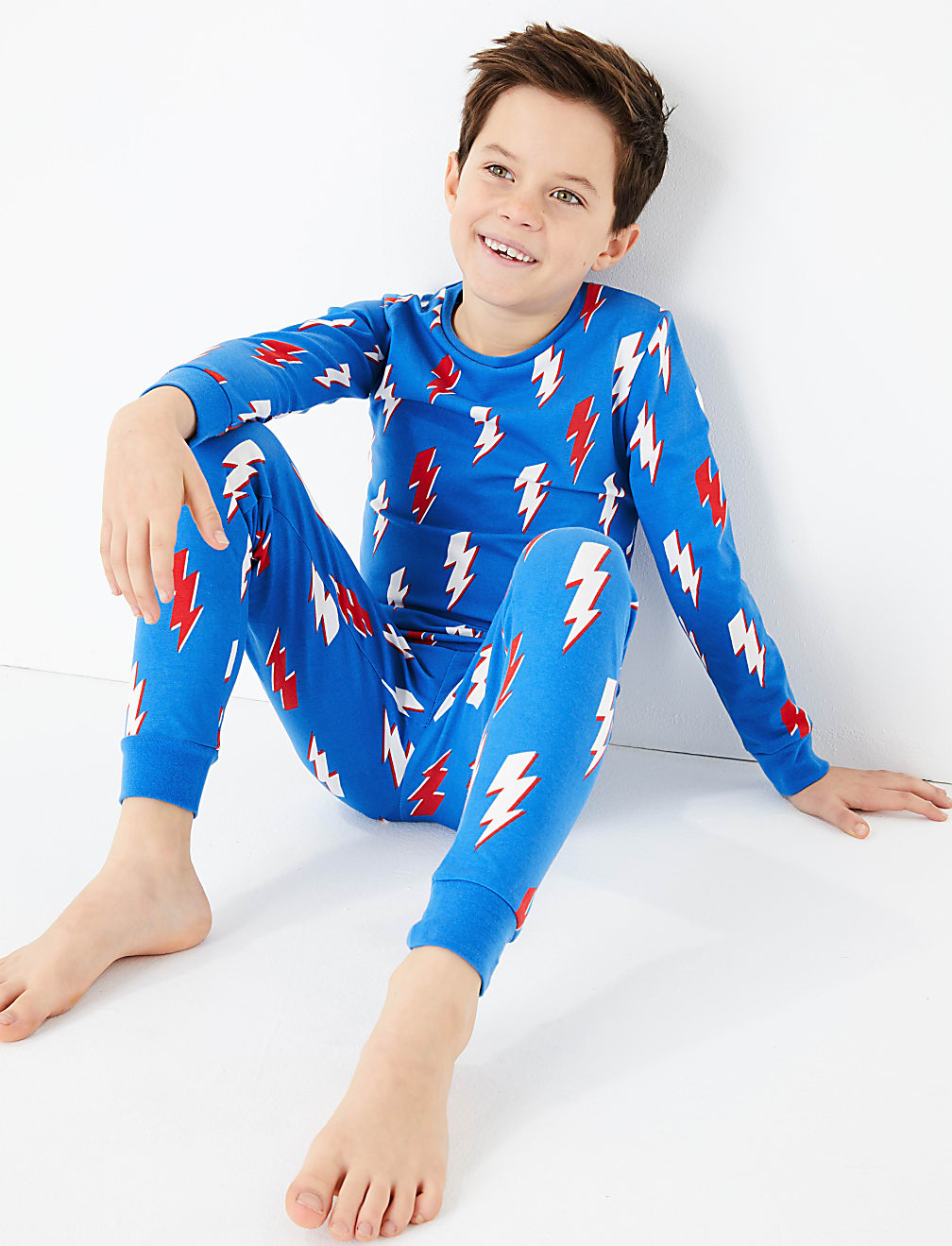 Cotton Rich Lightning Bolt Pyjama Set