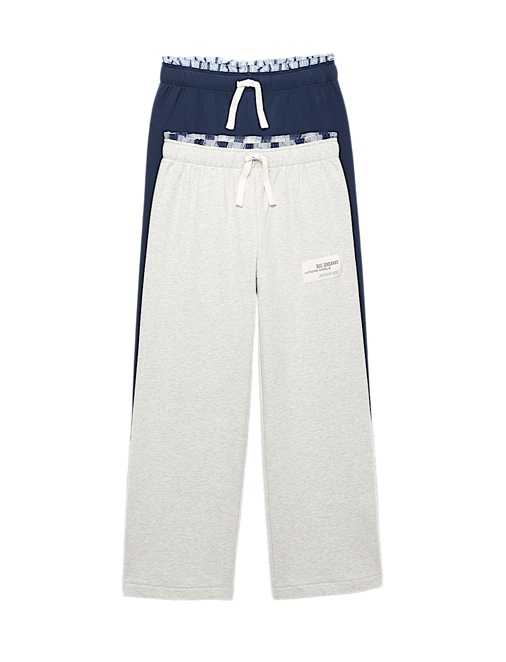 2pk Cotton Rich Loungewear Bottoms (6-16 Yrs)