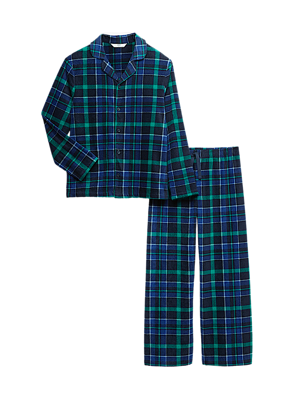 Fleece Checked Revere Pyjamas (6-16 Yrs)