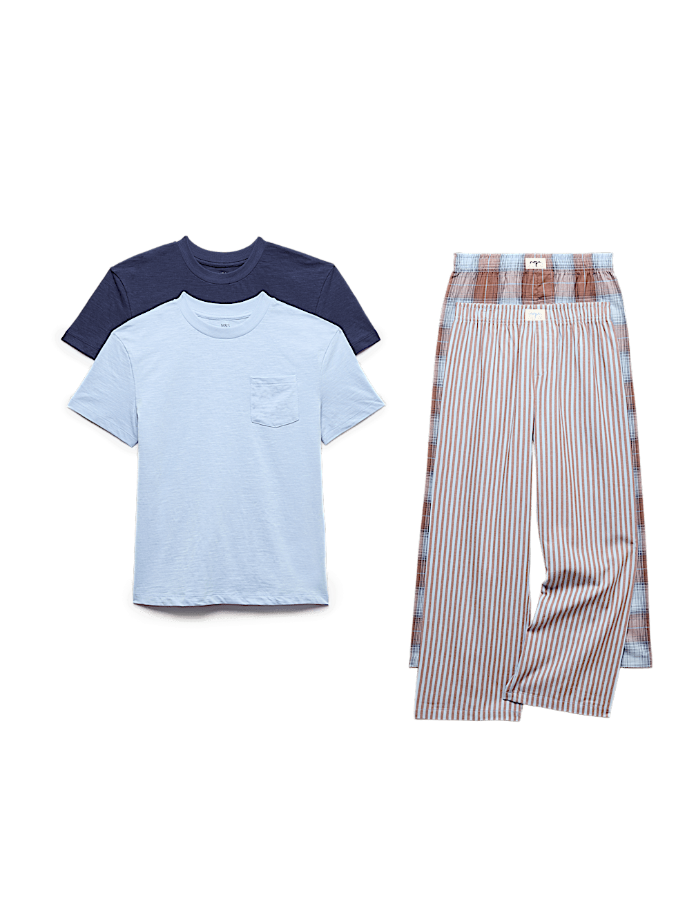 2 Pack Pure Cotton Striped Pyjama Sets (3-16 Yrs)