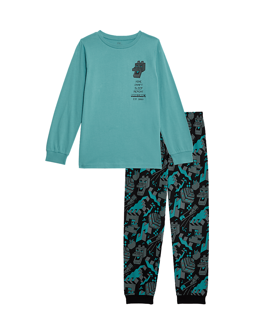 Minecraft™ Pure Cotton Pyjamas (3-13 Yrs)