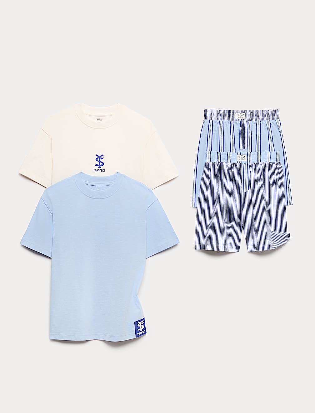 2 Pack Striped Pyjama Sets (6-16 Yrs)