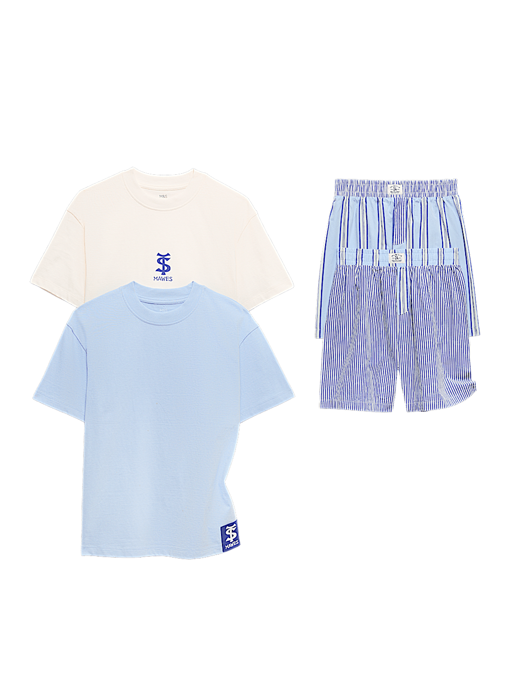 2 Pack Striped Pyjama Sets (6-16 Yrs)