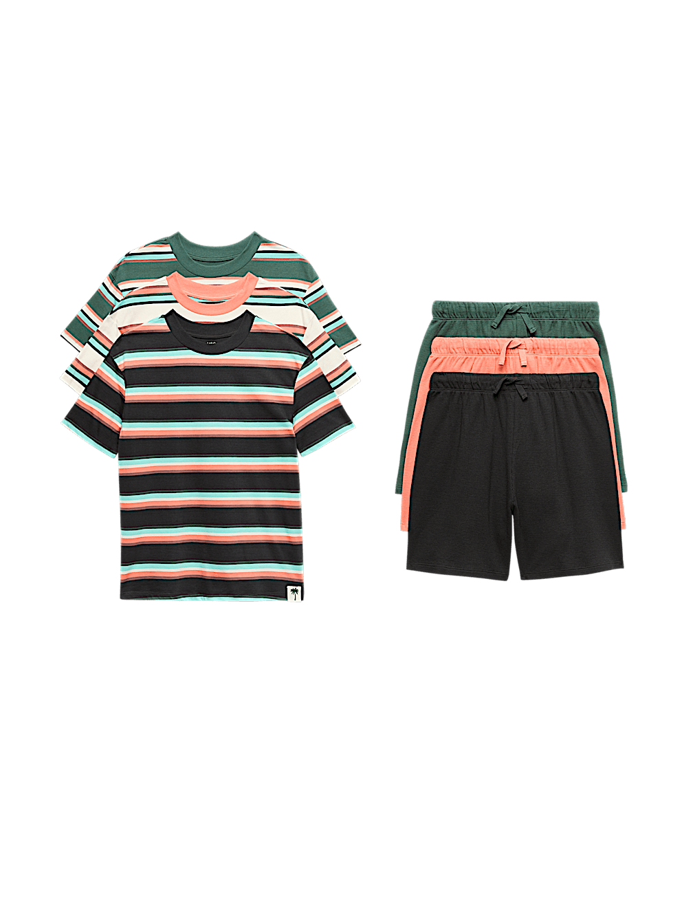 3 Pack Pure Cotton Pyjama Sets (6-16 Yrs)