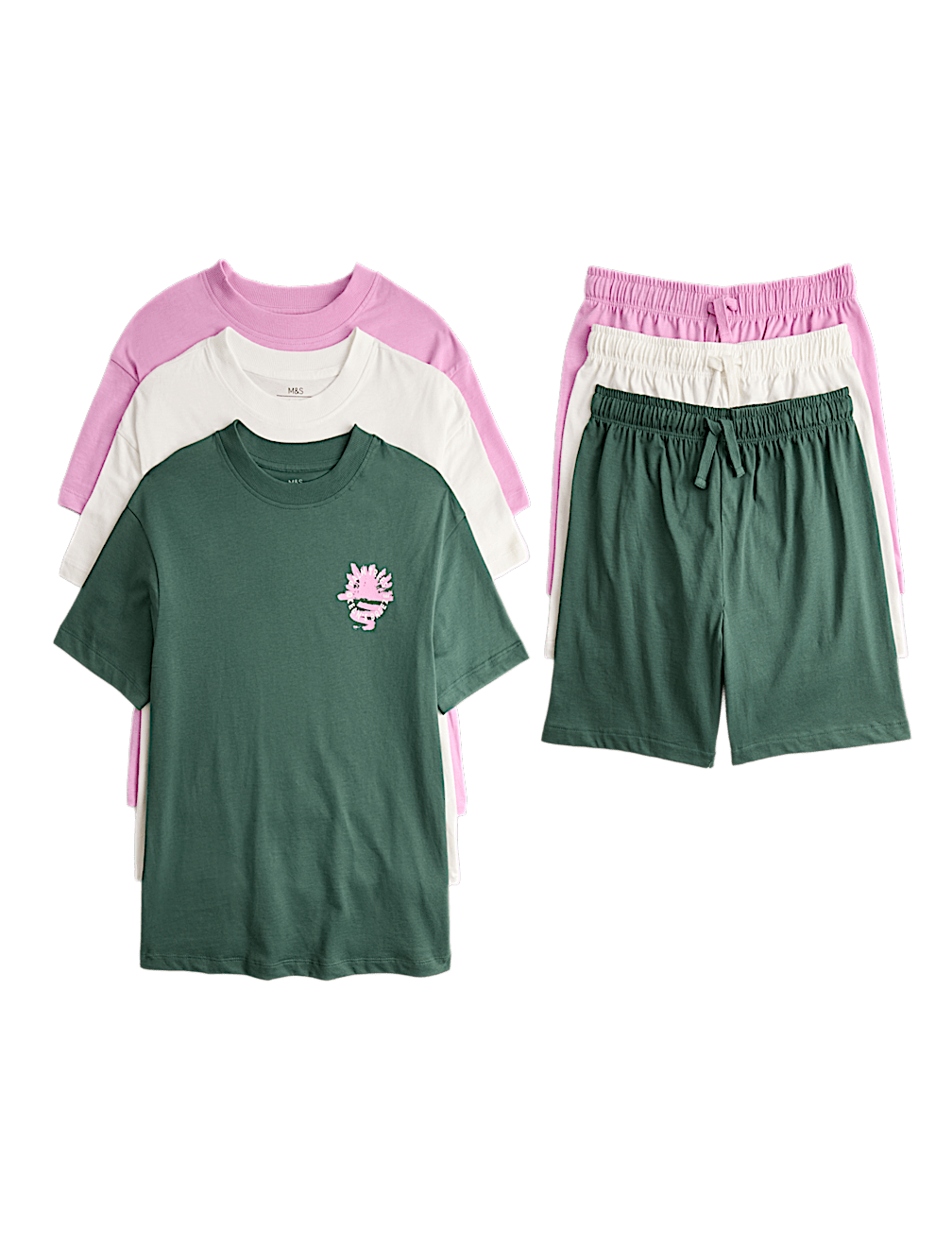 Kids' 3 Pack Graphic Short Pyjama Sets (6-16 Yrs)