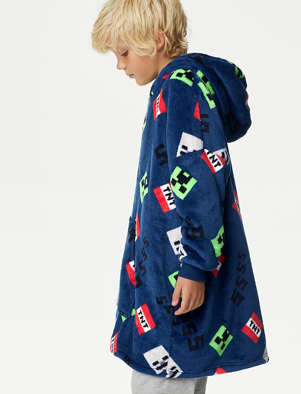 Minecraft™ Fleece Oversized Hoodie (7-16 Yrs)