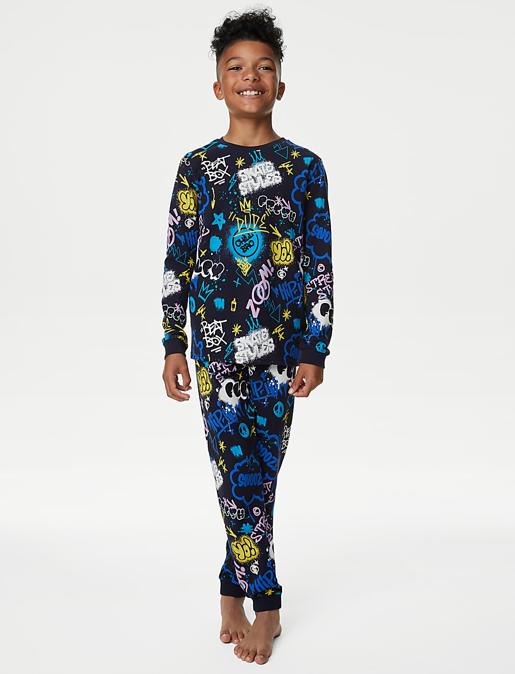 Cotton Rich Graffiti Slogan Pyjamas (7-14 Yrs)