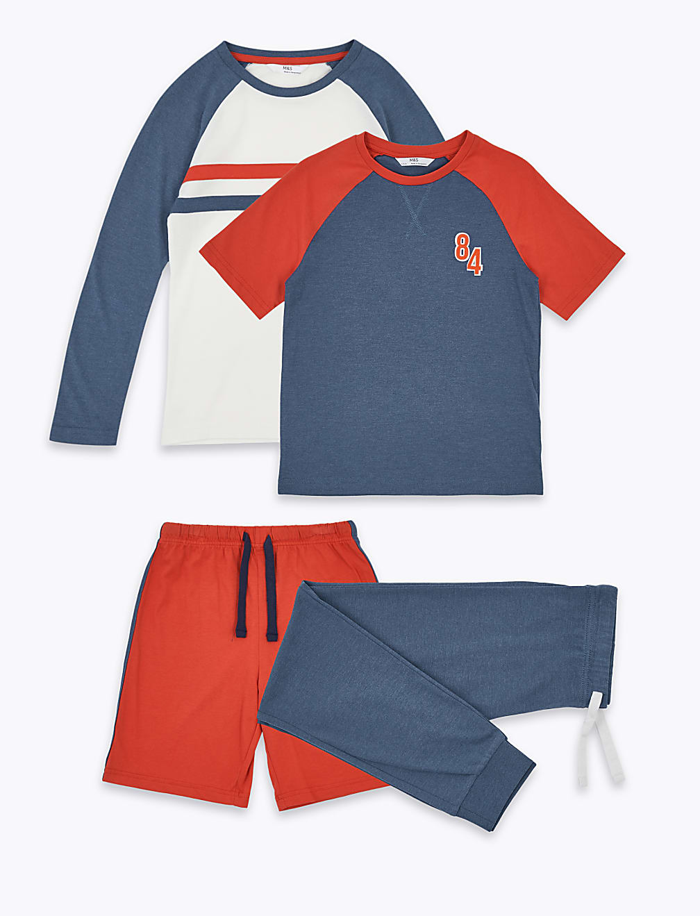 2 Pack Cotton Rich Pyjama Sets (6-16 Yrs)