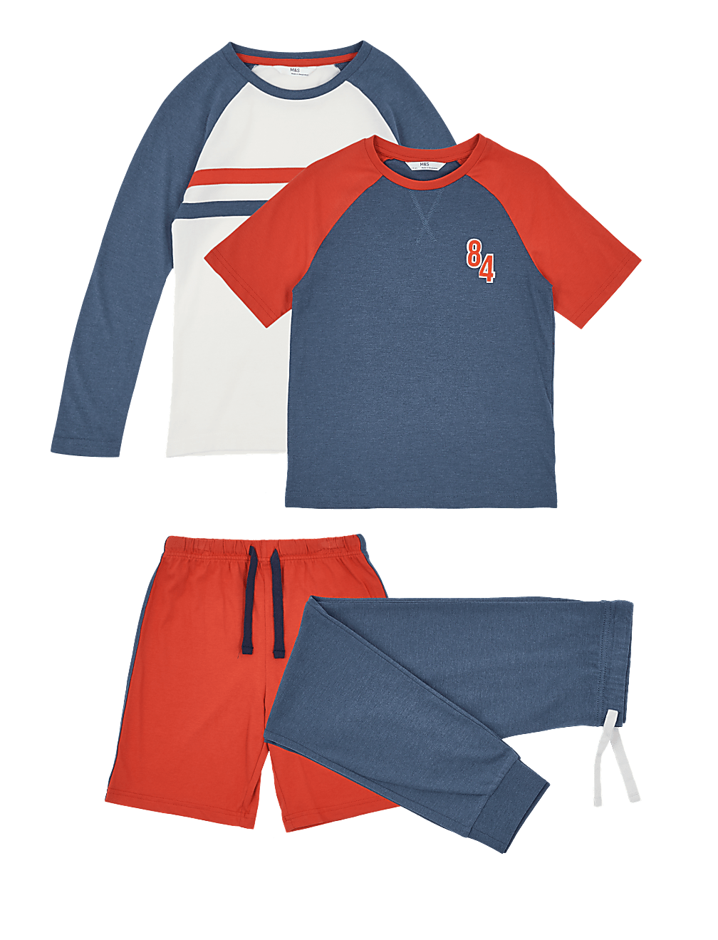 2 Pack Cotton Rich Pyjama Sets (6-16 Yrs)