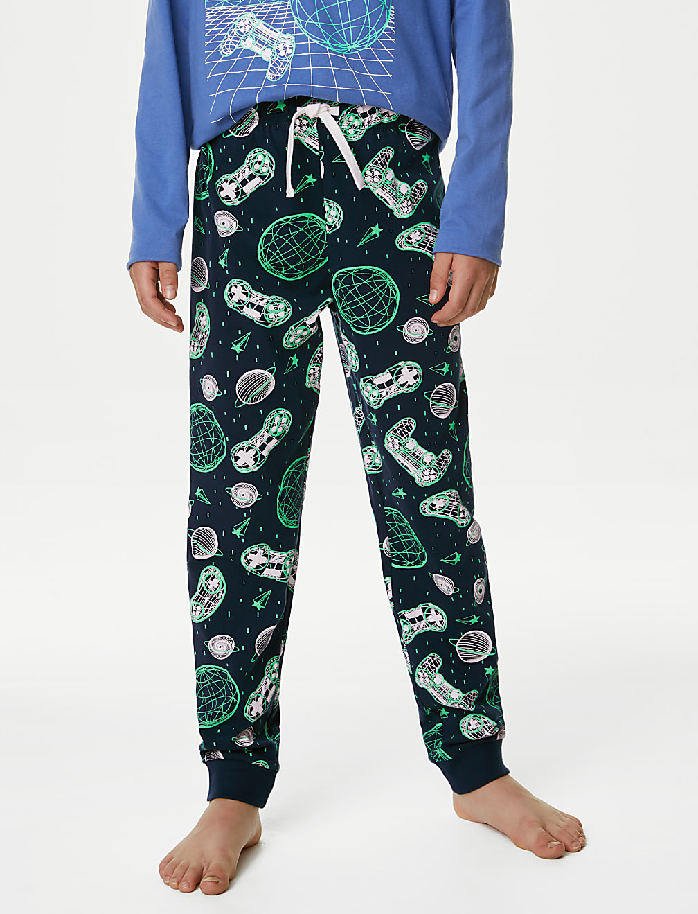 2pk Pure Cotton Gaming Pyjama Sets (6-16 Yrs)