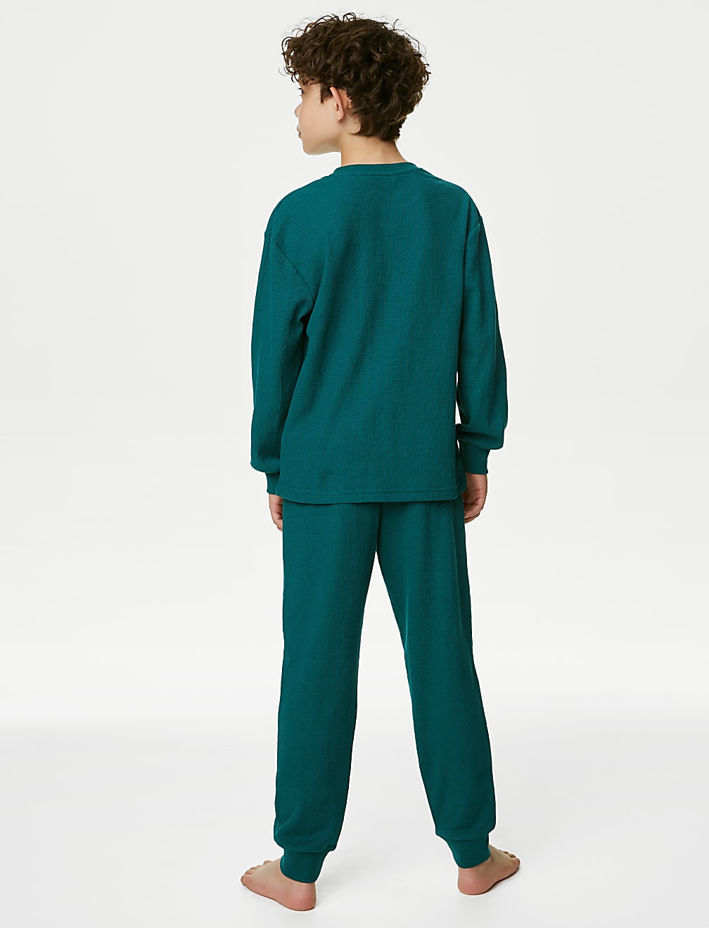 Cotton Blend Waffle Pyjamas (6-16 Yrs)